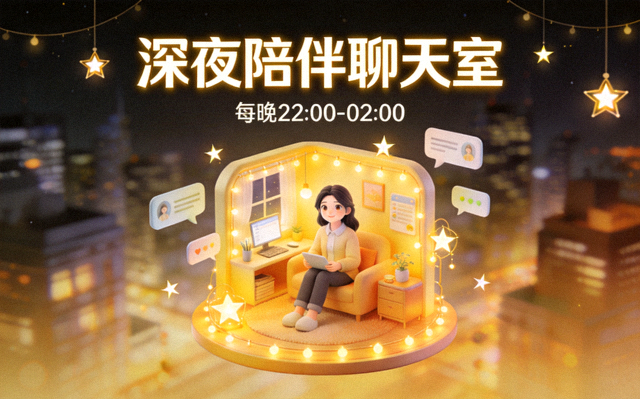 深夜聊天室陪伴直播高清封面